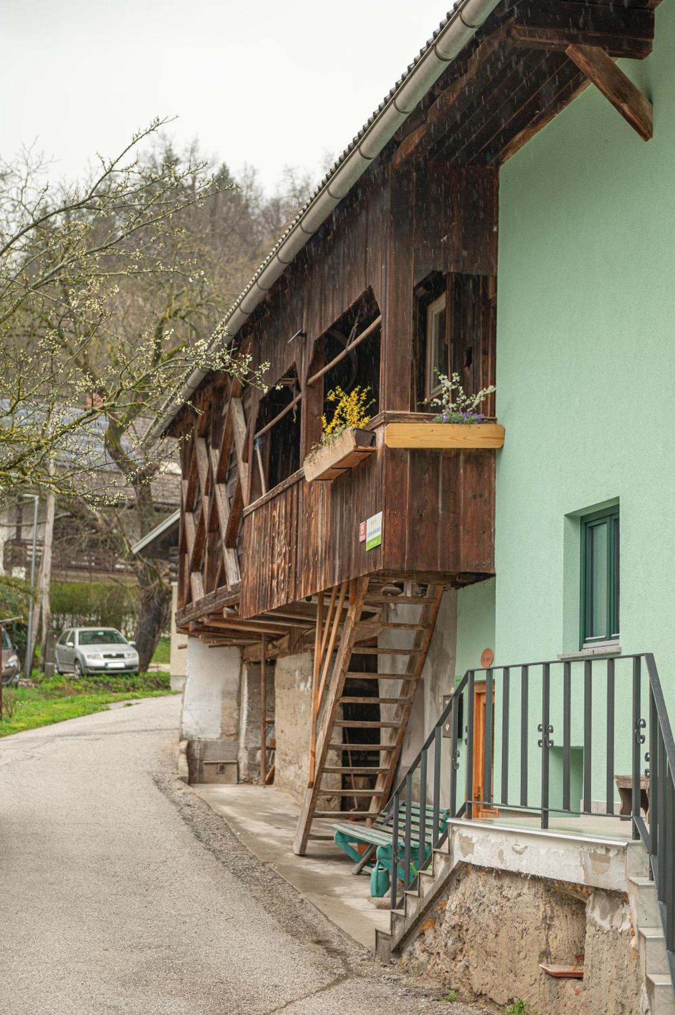 Ferienwohnung Zelena Hisa Pri Bjov Bohinjska Bela Exterior foto